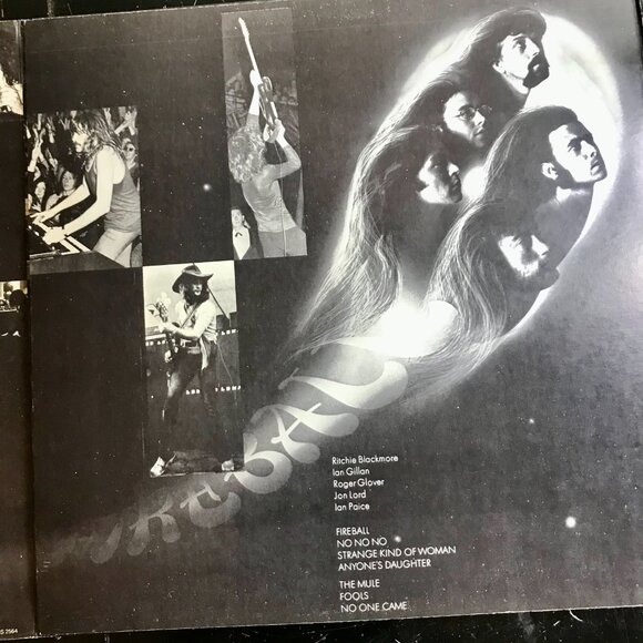 Deep Purple Fireball 12" Vinyl LP BS 2564 Warner Bros. Records Used Untested - Picture 4 of 8